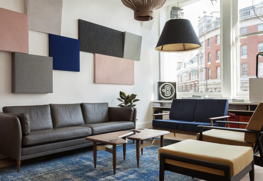 office with acoustic panels