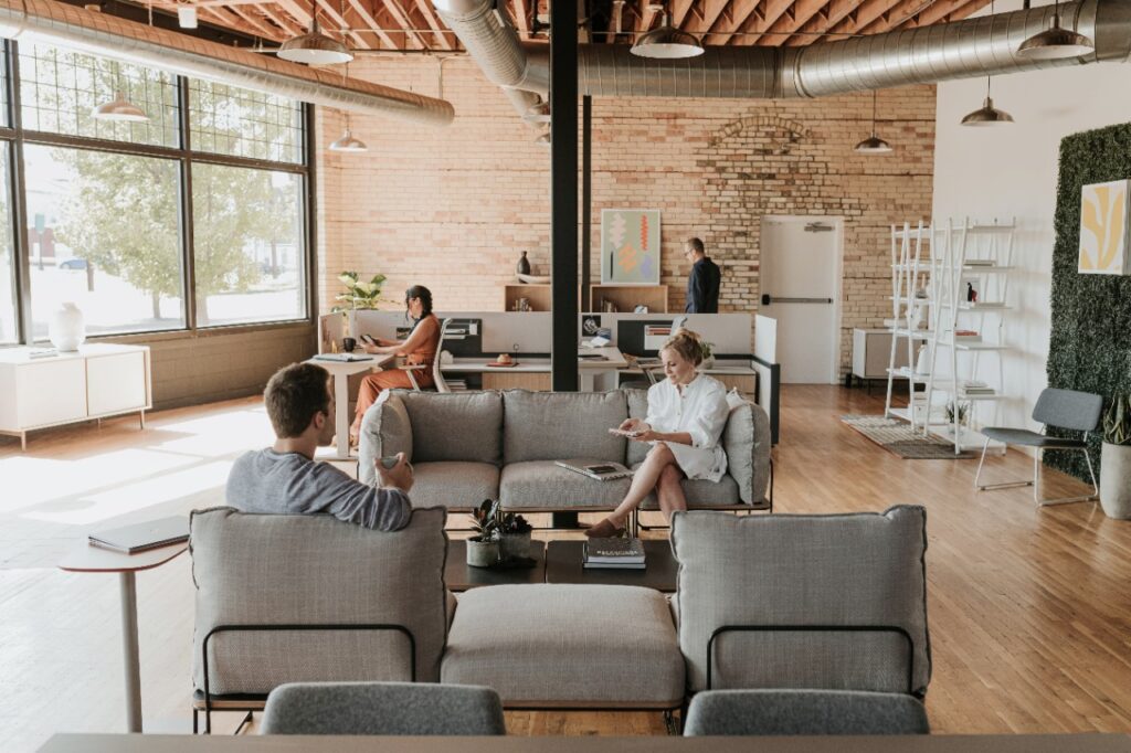 people in office